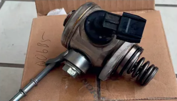 The replaced high-pressure fuel pump