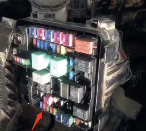 Location of the Horn Fuse